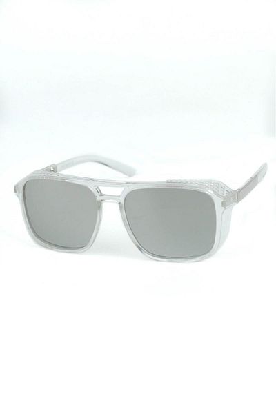 Di Caprio Men's Transparent Uv400 Protection Rectangular Model Sunglasses