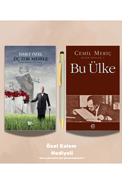 Tiyo Yayınları Üç Zor Mesele - Bu Ülke - Kalem Hediyeli - Kalemli - Cemil Mer...