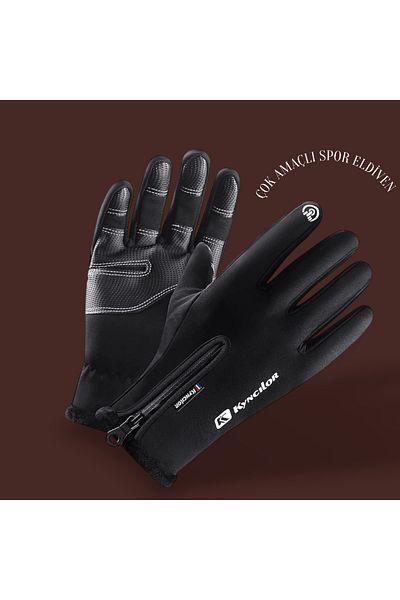 Algitsin O L A Men's Motor Sports Gloves Water Cold Wind Resistant Multi-Purpose
