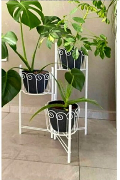 Olgun Home Ferforje Çiçeklik 3 Gözlü