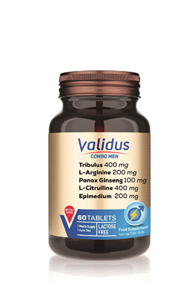 Validus Combo-Men Tribulus 400 mg + L-Arginine 200 mg + Maca 100 mg 60 Tablets