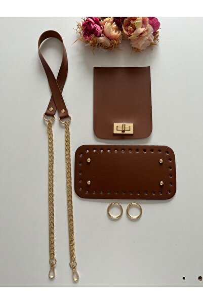 zg hobi aksesuar حقيبة محبوكة بحزام جلد صناعي وغطاء وطقم قاعدة