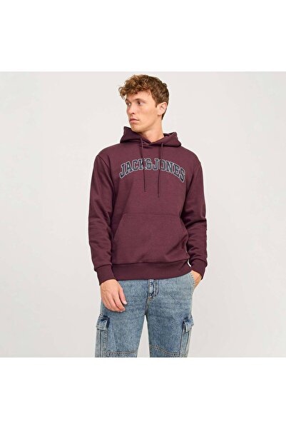 Jack & Jones Caleb Varsity Men's Burgundy Sweatshirt (12256521-Vw)