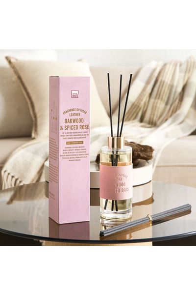 Home Box Abbey Old World Oak Wood and Spice Rose Reed Diffuser 180 ml