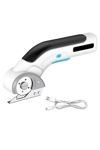 Aideepen Black White New Cordless Electric Tailor Scissors USB Charging Lithium-Ion Portable Home Tailor Elec