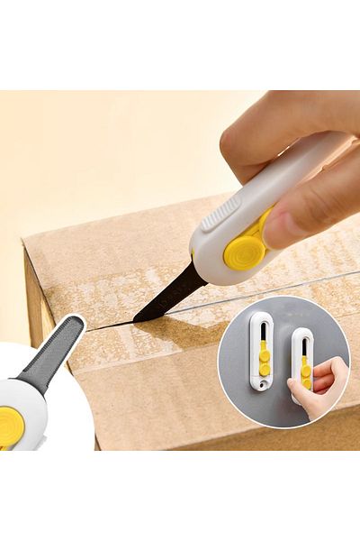 Choice قاطعة صناديق صغيرة مغناطيسية قاطعة صناديق قفل أمان لفتح العبوات والكرتون وفتح الصناديق...
