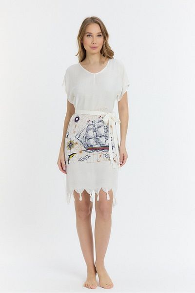 Mulberry Γυναικείο φόρεμα παραλίας από μπαμπού Copia