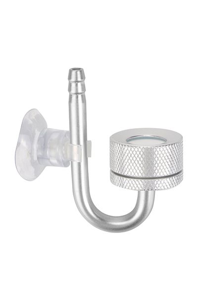 Choice Silver Fish Tank Bubble Atomizer With Suction Cup For Aquatic Plant Growth Silver Aquarium CO2 Diffu
