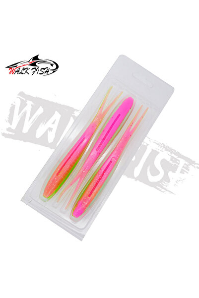 Choice C 3 WALK FISH 3 قطع طُعم صيد سمك ناعم بقطر 170 مم ووزن 15.5 جرام وذيل ...