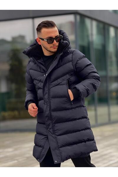 KINGAF ЧОЛОВІЧА ДОВГА НАДУВНА КУРТКА З НАПОВНЮВАЧЕМ