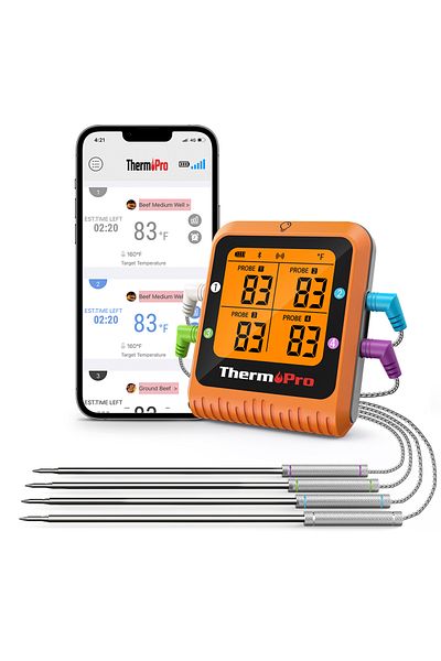 Choice Thermopro Tp930 Wireless 200m Bluetooth Rechargeable Barbecue Grill Kitchen Digital Thermometer W...