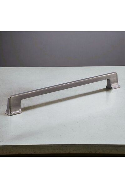 Badem10 Gediz Metal Antique Nichel Mâner 224 Mm Mobilier Bucătărie Sertar Dulap Dulap Ușă Mânere Mâner