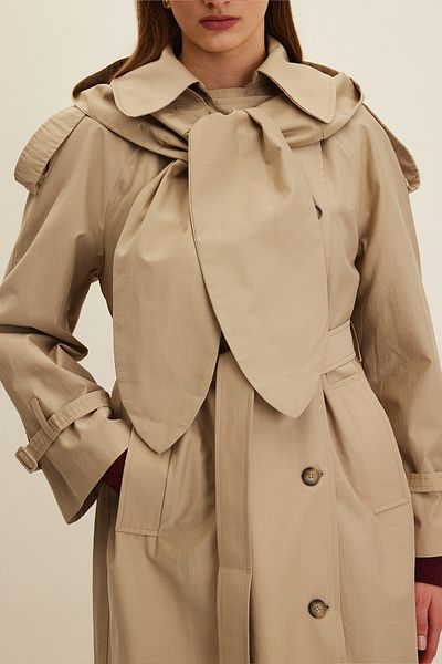 Manuka Cameel Tokyo Trenchcoat mit Kapuze