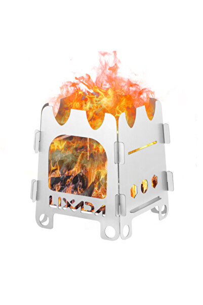 Choice موقد تخييم خارجي محمول خفيف الوزن قابل للطي مصنوع من الفولاذ المقاوم ل...