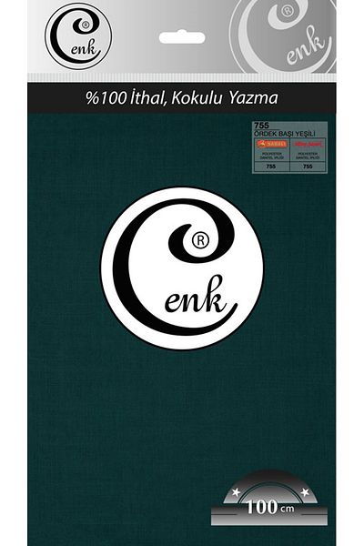 Cenk Μονόχρωμη τσάντα 100 cm Writing - 0301 - 755-Duckhead Green