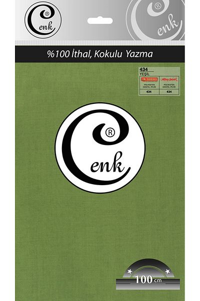 Cenk Μονόχρωμη τσάντα γραφής 100 cm - 0301 - 434-πράσινο