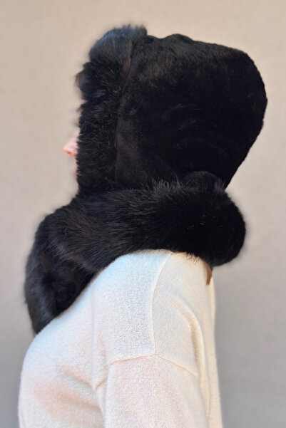 novon Ultra Premium Faux Fur - Soft Touch Neck Collar Balaklava / Beanie