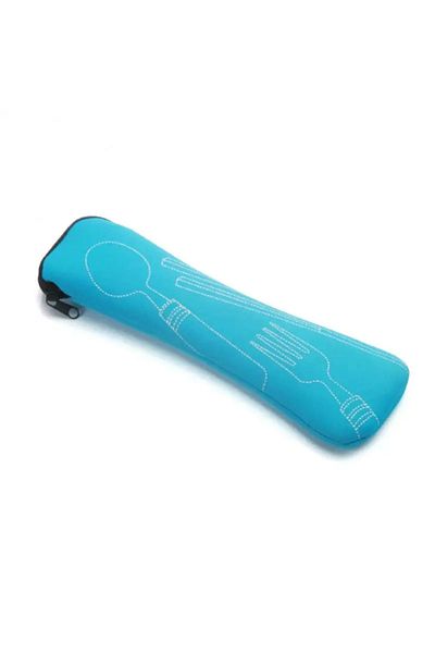 Choice 1pc blue 1PC Portable Cutlery Bag Cutlery Bag Cutlery Bag Travel Packaging Storage Box Cutlery Picni