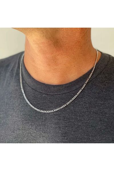 derokas Imported Steel Men's Necklace Thin Elegant Stylish Trend 50 cm