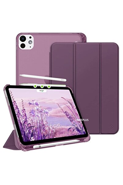 UnDePlus Apple iPad Pro 12.9 3./4./5./6. Nesil M2 Kılıf Flip Cover Kalem Bölmeli PC Case 2018-2023