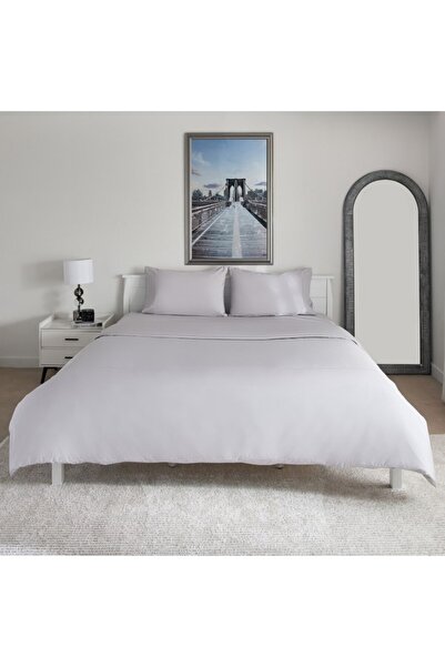 Home Box Purely Percale 3-Piece Super King Duvet Cover Set - 240x220 cm