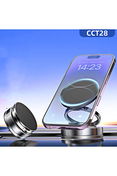 halkhouse Araç Telefon Tutucu 360 Derece Vakumlu Tasarım Magsafe Magnetik Tel...