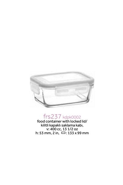 LAV 6Pcs 400Cc White Fresco Ziplock Glass Storage Set (Frs-237)
