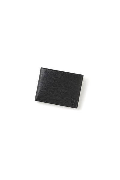 HELMBROOK Dean Men's Gray Leather Pocket Design Multi-Compartment Rfid Protection Wallet