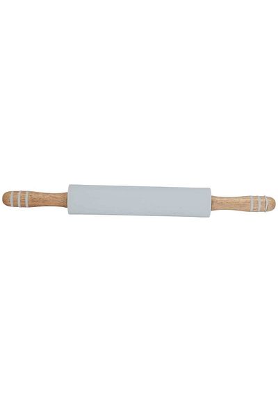 Alsaif Gallery Al Saif Gallery silicone dough roller, with wooden handle - white