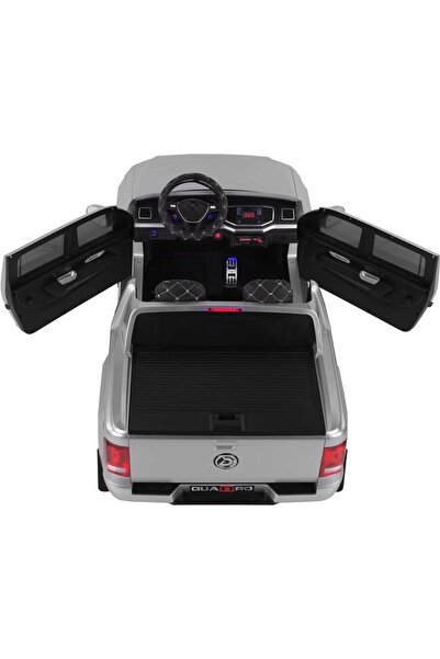 BabyHope 441 Quattro 4x4 24v Uzaktan Kumandalı Akülü Araba Metalik Gri Boyalı Gri