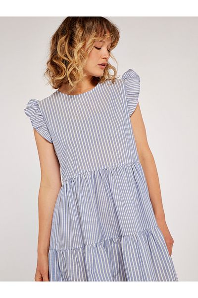 Apricot Stufenkleid