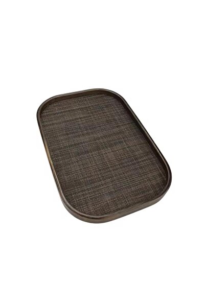 YDGR 2'li Bambu Dikdörtgen Kaydırmaz Sunum Tepsi Seti – Çay, Kahve Ve Yemek Için 40x30 Cm & 33x22 Cm