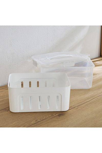 Home Box Sistematico Clip Lock Canister with Drainage 6000 ml