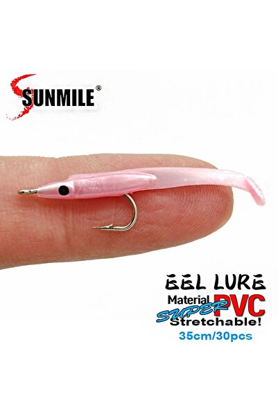 Choice طُعم صيد سمك ناعم من COLOR 02 SUNMILE مكون من 30 قطعة مقاس 35 مم من Pe...