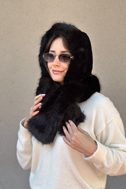 novon Ultra Premium Faux Fur - Soft Touch Neck Collar Balaklava / Beanie