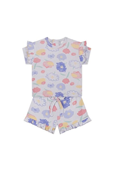 Antebies Watercolor Floral Shorts Set