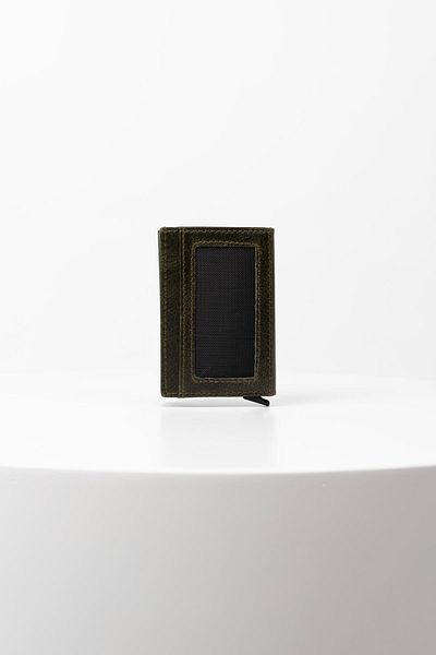 BAYDERİ Genuine Leather Valde - Card Holder Wallet with Mechanism