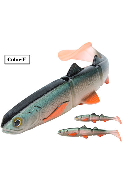 Choice 22cm Color-F Spinpoler Wander Shaker Paddle Tail Pike Bait Soft Swimba...