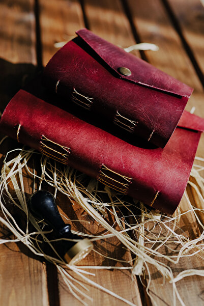 WILD DEER El Yapımı Deri Günlük Not Çizim Şiir  Defteri Ajanda Kişiselleştiri...