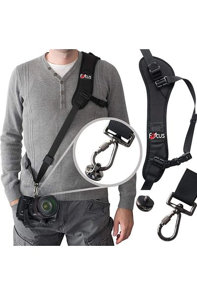Choice Black New Portable Shoulder Sling Belt Neck Strap For Camera Adjustable Camera Shoulder Sling Neck S