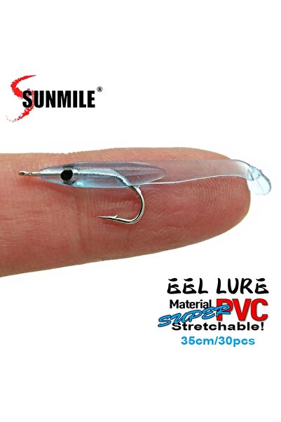 Choice طُعم صيد سمك ناعم من COLOR 04 SUNMILE مكون من 30 قطعة مقاس 35 مم من Pe...