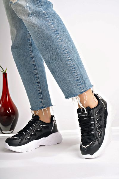 Moda Kadıköy PANTOFI DE FEMEI NEGRI LEOPARD