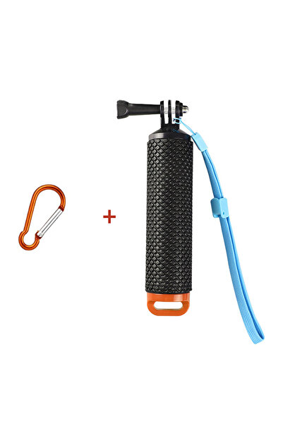 Choice برتقالي مع 1 قطعة مقبض تعويم مائي قضيب تعويم لـ Gopro Hero 12 11 10 9 8 7 6 5 4 مقبض حامل تعويم