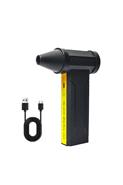 Choice مروحة توربو كهربائية بمحرك بدون فرشاة بسرعة 160000 دورة في الدقيقة، مروحة توربو قوية عالية السرعة، 10000 مللي أمبير/ساعة، USB للتسجيل