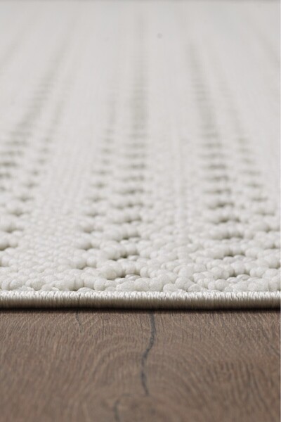 Livset Yumuşak Bukleli Krem Oeko-Tex Sertifikalı Oturma Odası Salon Mutfak Balkon Çocuk Halısı