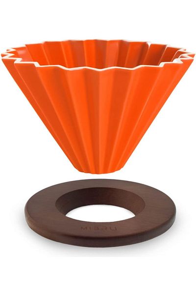 MIBRU Coffee ciramic dripper zigzag v01 1-2 cups orange