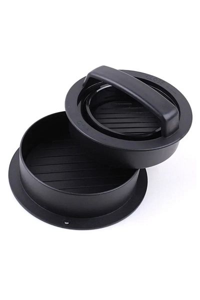 Choice black Hamburger Meat Press Maker ABS Round Shape Non-Stick Stuffed Burger Patties Beef Grill Pie Pre