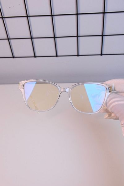 LOOKUP Blue Turkish Print Blue Light Protection Screen Unisex Optical Compatible Tr90 Translucent Transparent Glass 50-19-140