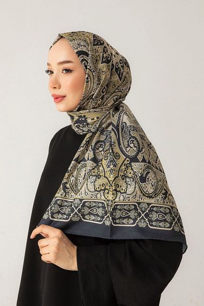white stars Βαμβακερό σάλι Lavia Ethnic Pattern