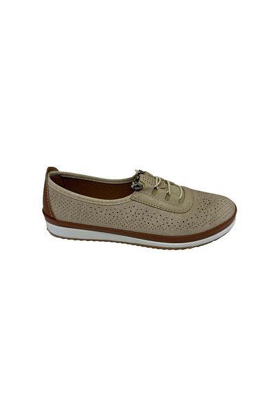 Ayzen Lycra Beige Women's Ballerina Shoes Ckr00941 - 40